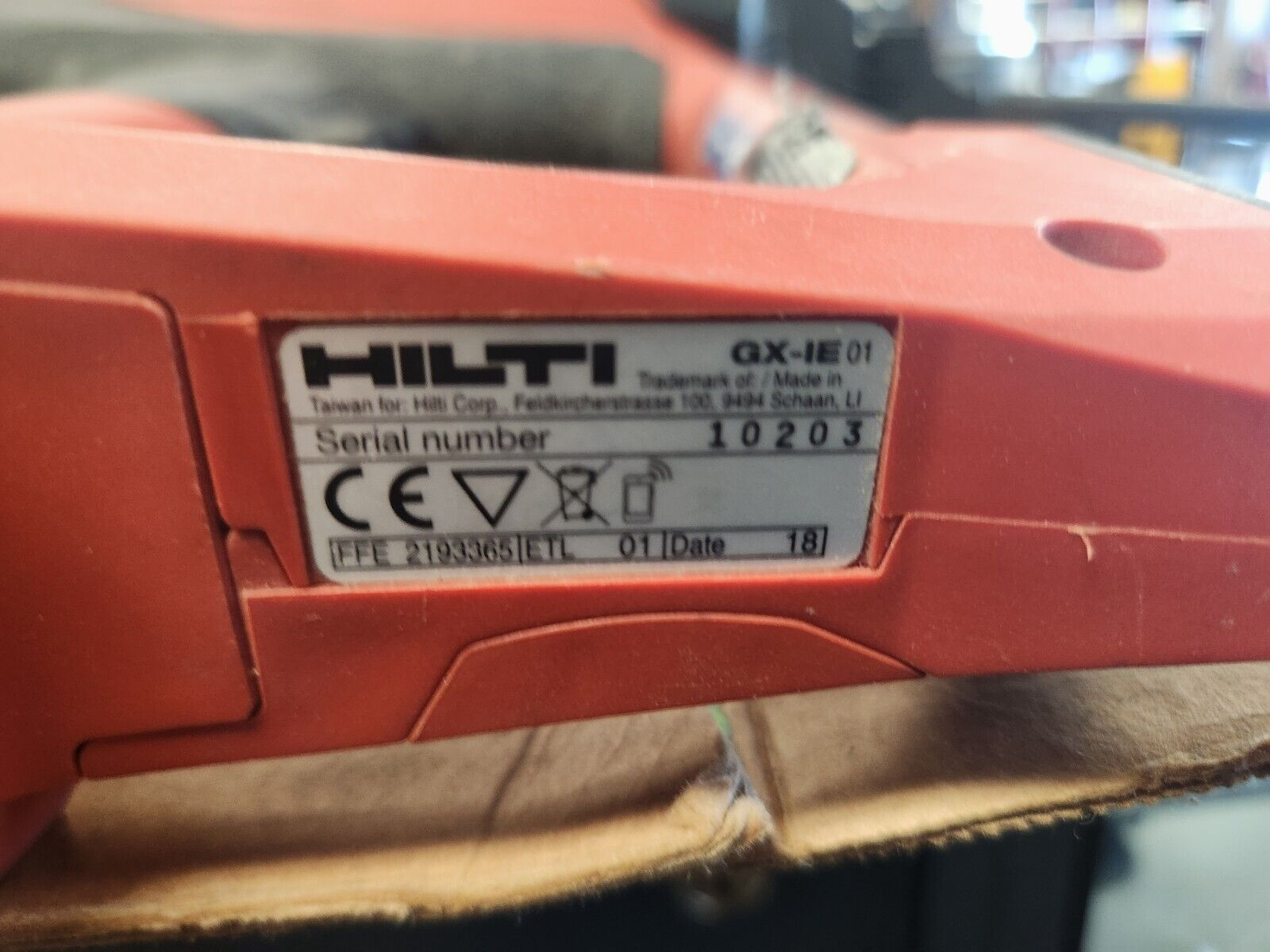 Hilti GX-IE Gas Actuated Nail Insulation Fastener